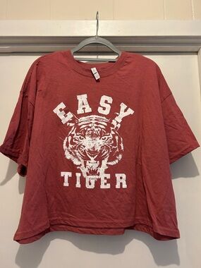 Easy Tiger Graphic Short Sleeve Tee - Red